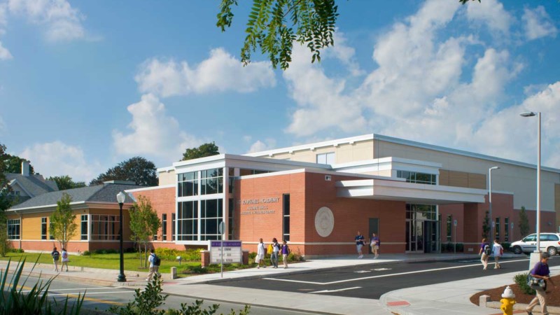 Saint Raphael Academy Alumni Hall Athletic Wellness Center exterior